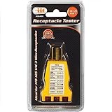 IIT 26400 2 x Electrical Outlet Receptacle Tester Faulty Wire Finder Color Coded Plug, [並行輸入品]