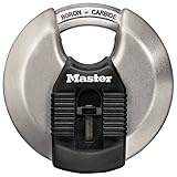 Master Lock 【正規輸入品】 「マグナム」 シリンダー式南京錠(プロ仕様) 鍵4本付 M50JAD