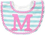 Mud Pie Baby-Girls Newborn M Girl Initial Bib, Pink, One Size by Mud Pie Baby [並行輸入品]