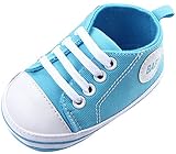 C-Princess 可愛い 子供靴 ベビー 赤ちゃん ファーストシューズ スニーカー 歩行靴 軽量 滑り止め女の子 男の子 新生児 出産祝い (14cm, Bブルー)