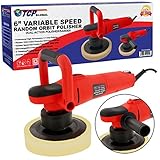 TCP Global 6" Variable Speed Random Orbit Dual-Action Polisher; Professional High Performance [並行輸入品