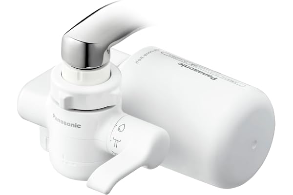 パナソニック 浄水器 蛇口直結型 カートリッジ交換1年 19物質除去 日本製 ホワイト TK-CJ14-W