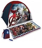 Marvel Avengers Age of Ultron 4 Piece Kids Camp Kit - Indoor / Outdoor Play Tent, Sleeping Bag, Carr