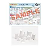 立体図形クラフト ペーパークラフト 立体模型 算数 【ペーパークラフト+図形一覧【面積 体積】の（勉強机用A4サイズ）のセット