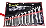 AMPRO T40095 12 Piece Combination Wrench Set SAE 5/16-Inch to 1-Inch [並行輸入品]