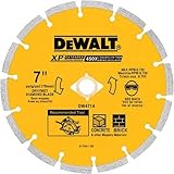DEWALT DW4714 Industrial 7-Inch Dry Cutting Segmented Diamond Saw Blade woth 5/8-Inch or 7/8-Inch Ar