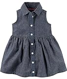 カーターズ Carter's ワンピース シャンブレー生地 Chambray Shirt Dress 12M (72-78cm)