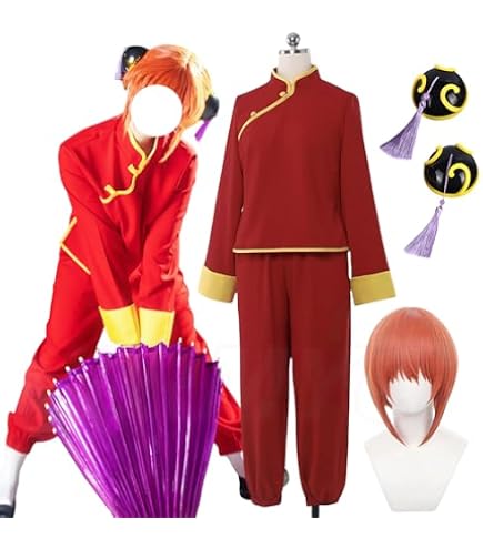 Amazon.co.jp: コスプレ 衣装 銀魂 神楽 3年Z組 制服 cosplay サイズM