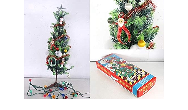 Amazon 昭和レトロなクリスマスツリー イルミネーション付き オーナメント X Mas イベント サンタクロース 古道具タグボート おもちゃ おもちゃ