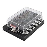 DealMux DC32V 12のウェイ・ターミナルサーキットATC ATO車SUV自動車ブレードヒューズボックスブロックホルダー