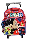 Disney's Mickey Mouse Various Emotions Graphic Small Rolling Backpack (12in) [並行輸入品]