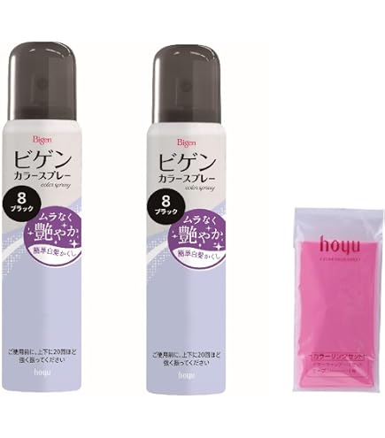 Amazon | ホーユー ビゲン カラースプレー 8 [自然な黒色] 82g(125ml
