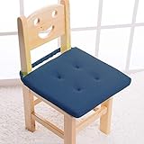 Baibu Home 子ども 座布団 椅子用 通気性 ベビーチェアークッション 子供 食事 クッション 30cm 学習 丸洗える ブルー
