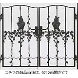 LIXIL 新日軽　ディズニー門扉　角門柱式　プーさんB型　0812　両開き　【リクシル】 ブラック