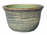 天目ひねりめだか鉢　11号　（信楽焼・陶器・水鉢・めだか鉢・睡蓮鉢・蓮鉢・M）*　※幸せを呼ぶ幸運の黄色「風の水琴工房オリジナルキーホルダー」付きセット商品