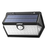 Mpow センサーライト ソーラーライト 40LED 屋外照明 3つ点灯モード 防水 屋外ライト 防犯ライト 人感ライト 自動点灯 太陽光発電 センサー時間30s 玄関 庭 駐車場 18ヶ月間安心保証