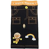 【日本製】2016年 秋冬 アンパンマン 綿混ニット デニム風 フェイス丸マチ ７分丈パンツ ANPANMAN ブラック◇90-95cm