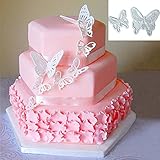 2pcs plastic butterfly cake cookies cutter cale decorating