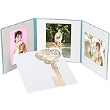 写真台紙　【3面2L アルバム　2L写真3枚　かぎ柄　ホワイト　『Anniversary』　ゴールド箔】　三面　成人式　出産祝い　お宮参り　誕生日　七五三 結婚式 記念日 結婚祝い　内祝い ベビー ク