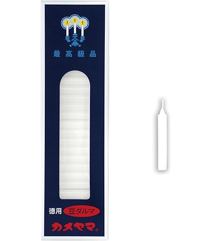 Amazon.co.jp: カメヤマ 小ローソク 徳用豆ダルマ 225g 約126本入 約19
