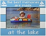 Pavilion Gift Company We Baby The Best Memories are Made at The Lake Picture Frame, Teal, 6 x 4 by P