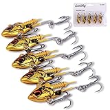 【丸のみくん】シーバス ジグヘッド ルアー ヒラメ セット vg16 vg22 vg28 バイブレーションジグヘッド 青物 (ムラムラゴールド, １６g)