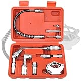 Grease Gun Lubrication Aid Kit | Zerk Fittings Lube Attachments Needle Flex Hose [並行輸入品]
