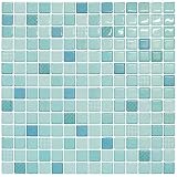 【Dream Sticker】モザイクタイルシール タイルシール 賃貸ok (マステ併用) 特許取得 防水 耐熱 120℃ キッチン 浴室 洗面所 トイレ 壁紙 DIY 大判 31×31cm BST-7 (ミントモロッカン, 1枚)