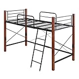 JK 天然木脚ジョイントベッド　ハイ ブラック×ブラウン IRI-0042SET-BKBR