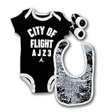 ベビージョーダン JORDAN BRAND ジョーダン ブランド CITY OF FLIGHT ロンパース3点セット エアジョーダン air jordan つなぎ ギフト 出産祝い ベビー服