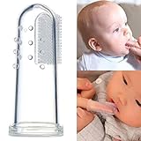 柔らかい安全な赤ちゃんシリコーンフィンガー歯ブラシガムマッサージ用のブラシをクリア