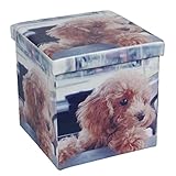 ボックススツール 折りたためる収納ボックススツール No.45 合成皮革