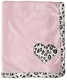 BON BEBE Baby-Girls Newborn Animal Print Plush Coral Fleece Blanket