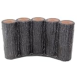 サンポリ　樹脂製擬木はなえ80φ 5連平行アーチタイプ H200 (1本)