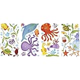 ウォールステッカー イルカ 魚 さかな 海の生き物 海中 [アドベンチャーアンダーザシー] ルームメイツ RoomMates 壁紙シール ウォールシール はがせる DIY 壁紙 シール