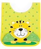 AM PM Kids! Pullover Bib with Wash Cloth, Tiger by AM PM Kids!