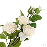 SONONIA 全３色　結婚式　パーティー　装飾　シルク　人工花　 - 白, ８本