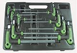 Astro 1025 SAE T-4 Handle Ball Point and Hex Key Wrench Set 9 PC. [並行輸入品]