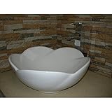 Fine器具ve1616rf VesselセラミックChinawareシンク、ホワイト