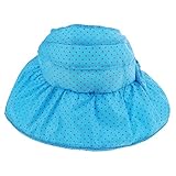 IPOTCH 全5色　ベビー　子供用　日よけ帽子　日よけキャップ　垂れ布付き　水泳帽子　女の子　uvカット　 - 青
