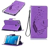 Huawei P9 Lite ケース UNEXTATI 高品質 PUレザー 手帳型 ケース 財布型 ウォレット型 衝撃吸収 保護カバー カード収納 ホルダー ストラップ付き 横開 スタンド機能 マグネ