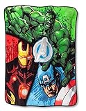 Marvel Avengers Assemble Plush Throw Blanket - 50" x 60" [並行輸入品]