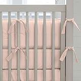 Carousel Designs Solid Peach Crib Bumper by Carousel Designs