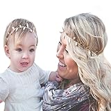 miugle赤ちゃんとお母さんゴールドLeavesヘッドバンド