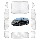 アルファード 30系 専用サンシェード 全窓対応 車用 遮光シェード ALPHARD 30系 車窓日よけ 車中泊グッズ はめ込み式 プライバシー確保 車用カーテン 盗難防止アウトドア 仮眠 車内の暑さ対策 カーフィルム カーシェード サイド カーテン セット
