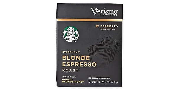 Starbucks Verismo Blonde Espresso pods 