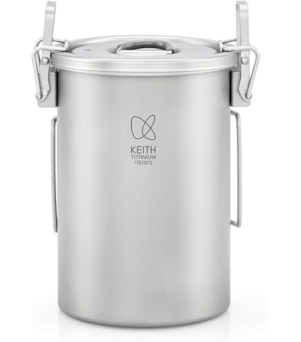 Amazon.co.jp: KEITH チタン製軽量ミリタリーケトル 直火調理