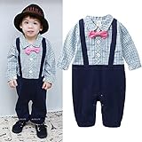 HAOCOO ベビー 男の子 スーツ キッズ 子供服 フォーマル カバーオール ロンパース 入学式 七五三 80cm
