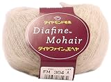 ダイヤモンド毛糸 ダイヤファインモヘヤ 毛糸 極細 col.304 グレー 系 20g 約160m