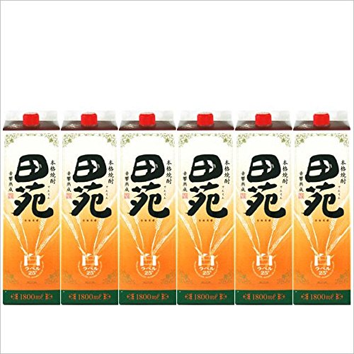 田苑 麦白 25度 1800ml パック 6本 田苑 麦白 25度 1800ml パック 6本